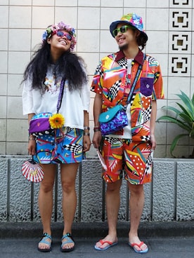 はらださん（メンズ・172cm）の夏コーディネート