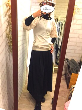 「バルーンスリーブ」｜minorix さん（レディース・164cm）の冬コーディネート