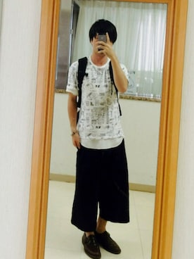 「UNIQLO Tシャツ」｜「アイテム（ブーツ）」を使った、noriさん（メンズ・168cm）の夏コーディネート