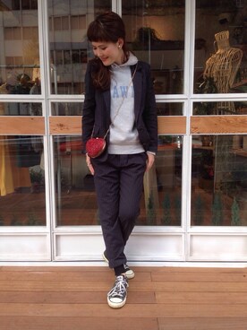 MOMOKO KOIKEさん（レディース・158cm）の秋コーディネート