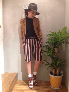 MOMOKO KOIKEさん（レディース・158cm）の冬コーディネート