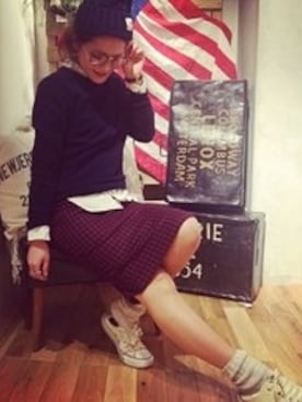 MOMOKO KOIKEさん(レディース・158cm)の冬コーディネート