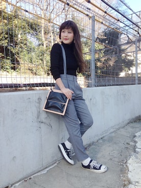 「ポシェット」｜MOMOKO KOIKEさん（レディース・158cm）の冬コーディネート