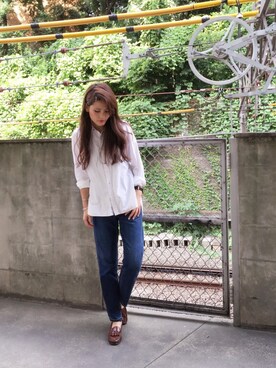 「KICS DOCUMENT.（キクス ドキュメント）のアイテム」を使った、MOMOKO KOIKEさん（レディース・158cm）の夏コーディネート