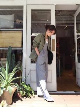 「ファークラッチ」｜MOMOKO KOIKEさん（レディース・158cm）の秋コーディネート