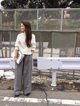 「MATATABI（マタタビ）のアイテム」を使った、MOMOKO KOIKEさん（レディース・158cm）の秋コーディネート