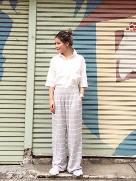 MOMOKO KOIKEさん（レディース・158cm）の夏コーディネート