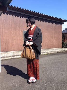 「BORBONESE（ボルボネーゼ）のアイテム（バッグ）」を使った、さっちゃんさん（レディース・156cm）の夏コーディネート