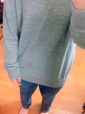 「GAP（ギャップ）のアイテム（トップス、グレー系）」を使った、あーる®さん（レディース・160cm）の夏コーディネート
