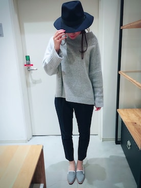 「TSURU（ツル）のアイテム（パンプス）」を使った、chihoさん（レディース・160cm）の秋コーディネート