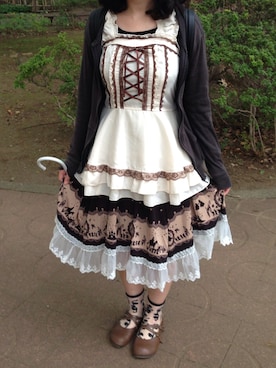 「axes femme（アクシーズファム）のアイテム（その他トップス）」を使った、☪MAMI➴❥さん（レディース・154cm）の秋コーディネート