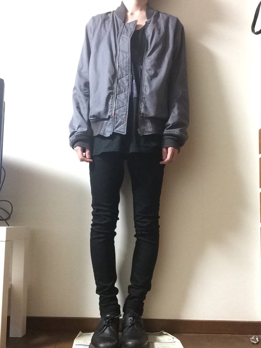 「LAD MUSICIAN、UNIQLO、ラッドミュージシャン」｜「LAD MUSICIANのアイテム（ブルゾン、ブルー系）」を使った、あほさん（メンズ・50cm）の夏コーディネートの1枚目の写真