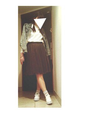 「CONVERSE（コンバース）のconverse（コンバース） ALL STAR OX（オールスターOX）（スニーカー）」を使った、MAYUKOさん（レディース・168cm）の春コーディネート
