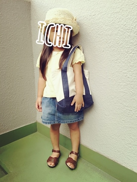 ichi & nanoさん(キッズ・100cm)の夏コーディネート