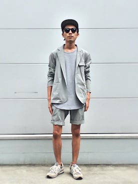 「niko and...（ニコアンド）のアイテム（ジャケット/アウター）」を使った、macky☺︎さん（メンズ・172cm）の秋コーディネート