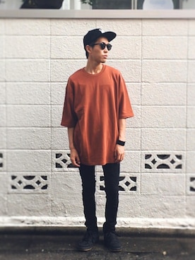 「SEVENDAYS=SUNDAY（セブンデイズサンデイ）のアイテム（キャップ）」を使った、macky☺︎さん（メンズ・172cm）の秋コーディネート