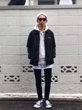 「SEVENDAYS=SUNDAY（セブンデイズサンデイ）のアイテム」を使った、macky☺︎さん（メンズ・172cm）の秋コーディネート