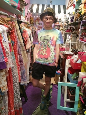 「RAT FINK（ラットフィンク）のアイテム」を使った、woodyさん（メンズ・158cm）の夏コーディネート