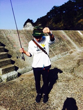 「niko and...（ニコアンド）のアイテム（ハット、その他）」を使った、ひろさん（メンズ）の秋コーディネート