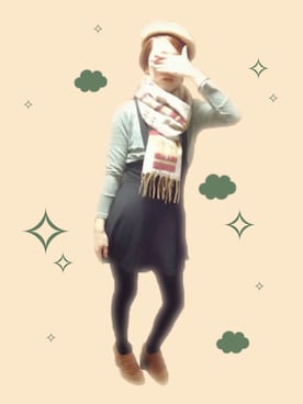 「アイテム（ブーティ）」を使った、☁︎のじょん☁︎さん（レディース・152cm・20代）の冬コーディネート