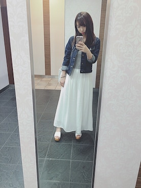 「お出かけ日和」｜まいのさん（レディース・158cm）の春コーディネート