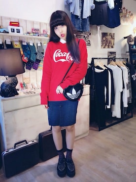 「shop」｜洪凍凍さん（レディース・165cm）の秋コーディネート