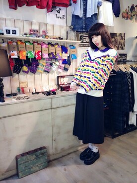 「shop」｜洪凍凍さん（レディース・165cm）の冬コーディネート