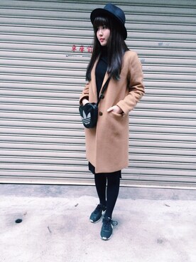 洪凍凍さん(レディース・165cm)の冬コーディネート