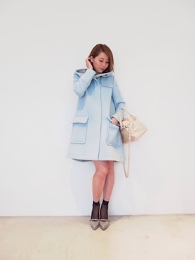「JILL STUART（ジルスチュアート）のアイテム（ダッフルコート）」を使った、JILLSTUARTさん（レディース・165cm）の秋コーディネート