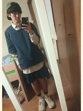 「RYU（リュー）のアイテム（トップス）」を使った、masayanさん（メンズ・165cm）の夏コーディネート