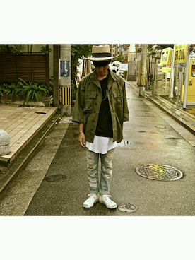 「bukht（ブフト）のアイテム（アクセサリー）」を使った、masayanさん（メンズ・165cm）の秋コーディネート