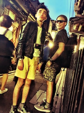 「LOMOのアイテム」を使った、ShigekiNanairoさん（メンズ・163cm）の秋コーディネート