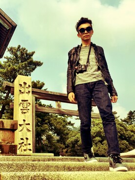 「LOMOのアイテム」を使った、ShigekiNanairoさん（メンズ・163cm）の秋コーディネート