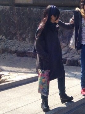 「Desigual（デシグアル）のアイテム（トートバッグ）」を使った、sammaoさん（レディース・156cm）の春コーディネート