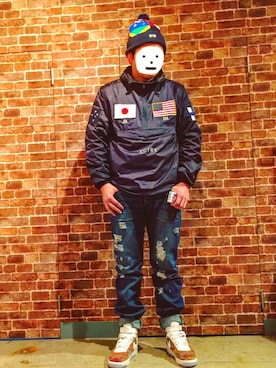 「10Deep（テンディープ）のアイテム（帽子）」を使った、ぶんぶんさん（メンズ・178cm）の春コーディネート