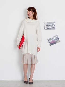 NBB STAFF17さん（レディース・160cm）の冬コーディネート