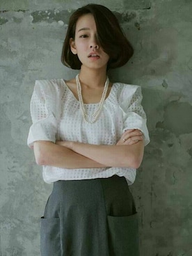 「Miss Hannah/EKWO」｜MissHannah/EKWOさん（レディース・157cm）の春コーディネート