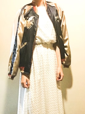「テーラー東洋」｜「アイテム（ワンピース/ドレス）」を使った、ねむさん（レディース・170cm）の春コーディネート