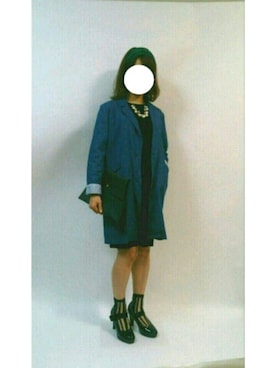 「abc une face（アーベーセーアンフェイス）のアイテム（ジャケット/アウター）」を使った、あーちゃんさん（レディース・156cm）の秋コーディネート