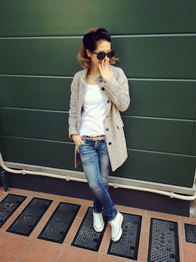 「ZARA（ザラ）のアイテム（その他アウター）」を使った、naaaamiさん（レディース・159cm）の秋コーディネート