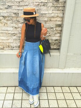 「Factor=（ファクターイコール）のアイテム（アクセサリー）」を使った、naaaamiさん（レディース・158cm）の夏コーディネート