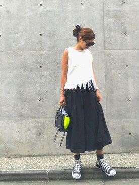 「Factor=（ファクターイコール）のアイテム（アクセサリー）」を使った、naaaamiさん（レディース・158cm）の夏コーディネート