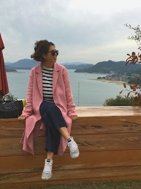 「ZARA（ザラ）のアイテム（その他アウター）」を使った、naaaamiさん（レディース・158cm）の秋コーディネート
