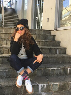 naaaamiさん（レディース・158cm）の冬コーディネート