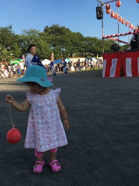 「祭り」｜「アイテム（ワンピース/ドレス）」を使った、hikarinさん（レディース・161cm）の夏コーディネート