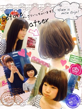 「イメチェン」｜「アイテム（その他）」を使った、愛美 さん（レディース・153cm）の夏コーディネート