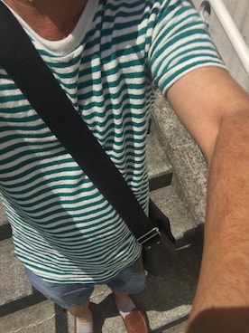 「BENETTON (UNITED COLORS OF BENETTON)（ベネトンユナイテッドカラーズオブベネトン）のアイテム（その他パンツ）」を使った、スプーン🥄4.02さん（メンズ・170cm）の夏コーディネート
