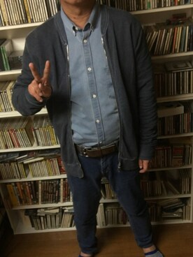 「ラブ＆ピース2016」｜「アイテム（ノーカラージャケット）」を使った、スプーン🥄4.02さん（メンズ・170cm）の秋コーディネート