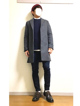 「SEVENDAYS=SUNDAY（セブンデイズサンデイ）のアイテム（ニットキャップ/ビーニー）」を使った、kenpiさん（メンズ・163cm）の秋コーディネート