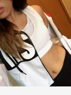 「VISION STREET WEAR（ヴィジョンストリートウェア）のアイテム（その他アウター、ホワイト系）」を使った、dollchanさん（レディース・153cm）の秋コーディネート